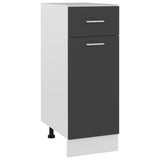 Drawer Bottom Cabinet Lyon Grey 30x46x81.5 cm Engineered Wood