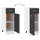 Drawer Bottom Cabinet Lyon Grey 30x46x81.5 cm Engineered Wood