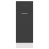 Drawer Bottom Cabinet Lyon Grey 30x46x81.5 cm Engineered Wood - Close-Up Angle