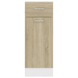 Drawer Bottom Cabinet Lyon Sonoma Oak 30x46x81.5 cm Engineered Wood - Close-Up Angle