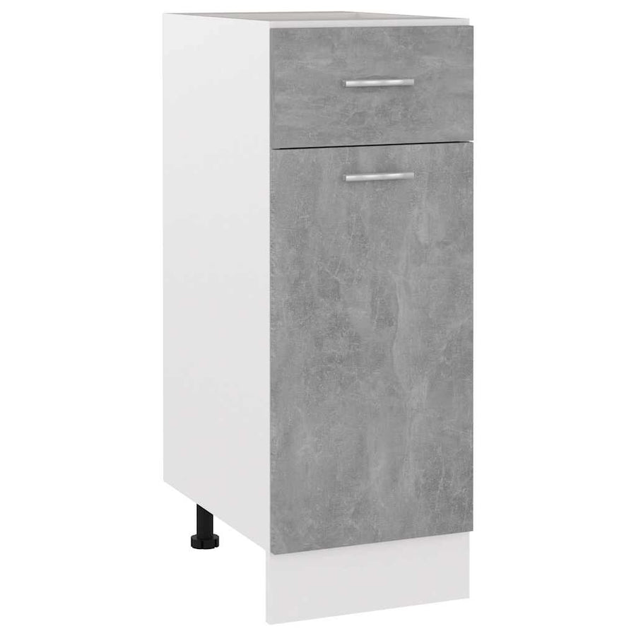 Drawer Bottom Cabinet "Lyon" Concrete Grey 30x46x81.5 cm