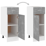 Drawer Bottom Cabinet Lyon Concrete Grey 30x46x81.5 cm Engineered Wood