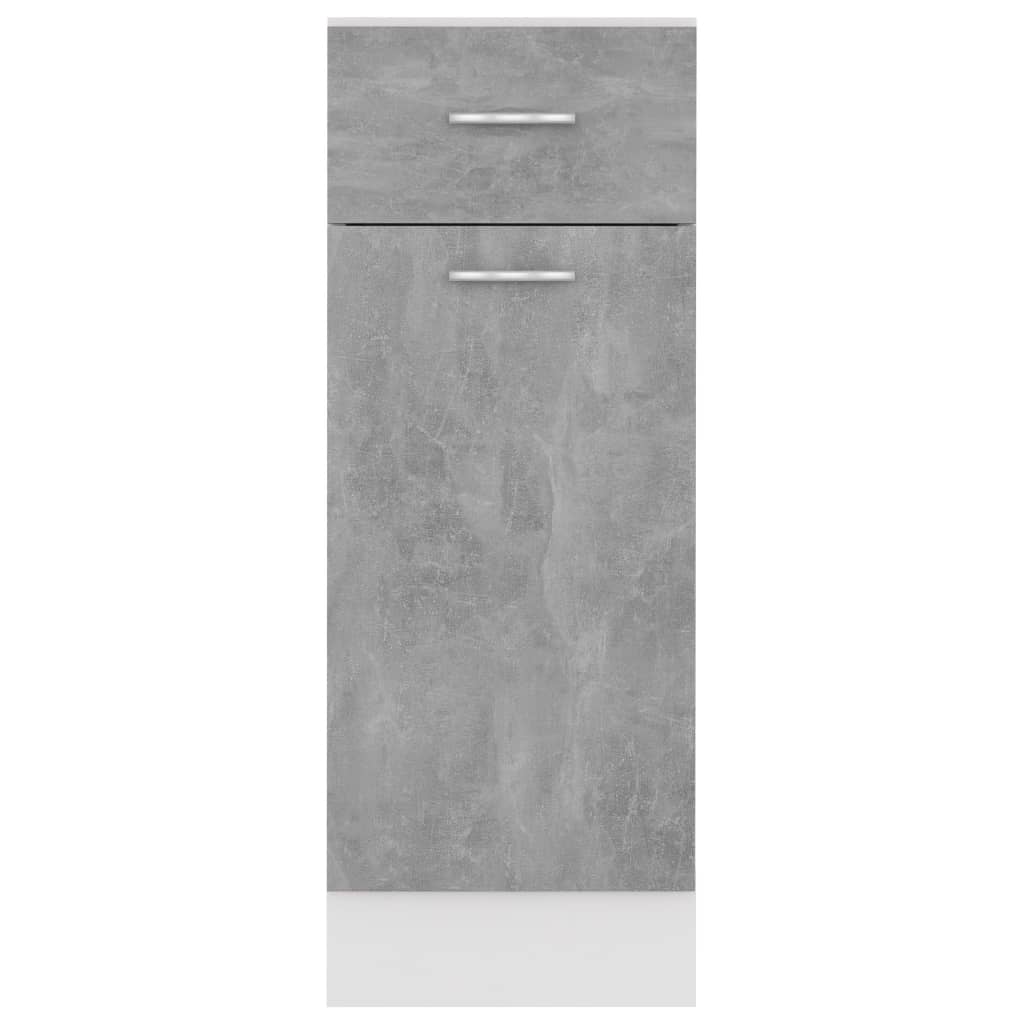 Drawer Bottom Cabinet Lyon Concrete Grey 30x46x81.5 cm Engineered Wood