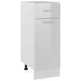 Drawer Bottom Cabinet Lyon High Gloss White 30x46x81.5 cm Engineered Wood