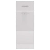 Drawer Bottom Cabinet Lyon High Gloss White 30x46x81.5 cm Engineered Wood - Close-Up Angle