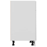 Drawer Bottom Cabinet Lyon High Gloss White 30x46x81.5 cm Engineered Wood - Low Angle