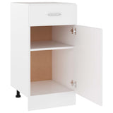Drawer Bottom Cabinet Lyon White 40x46x81.5 cm Engineered Wood - 45-Degree Angle