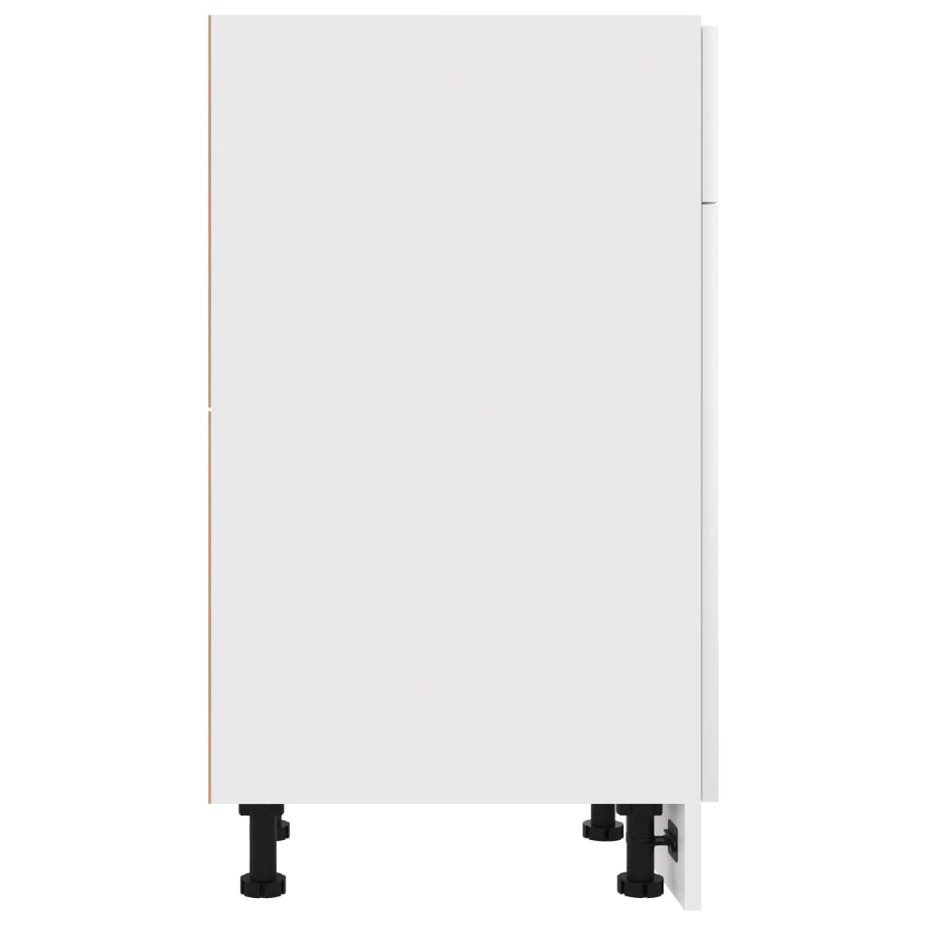 Drawer Bottom Cabinet Lyon White 40x46x81.5 cm Engineered Wood