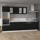 Drawer Bottom Cabinet Lyon Black 40x46x81.5 cm Engineered Wood