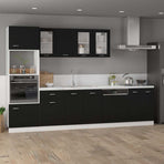 Drawer Bottom Cabinet Lyon Black 40x46x81.5 cm Engineered Wood