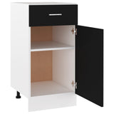 Drawer Bottom Cabinet Lyon Black 40x46x81.5 cm Engineered Wood