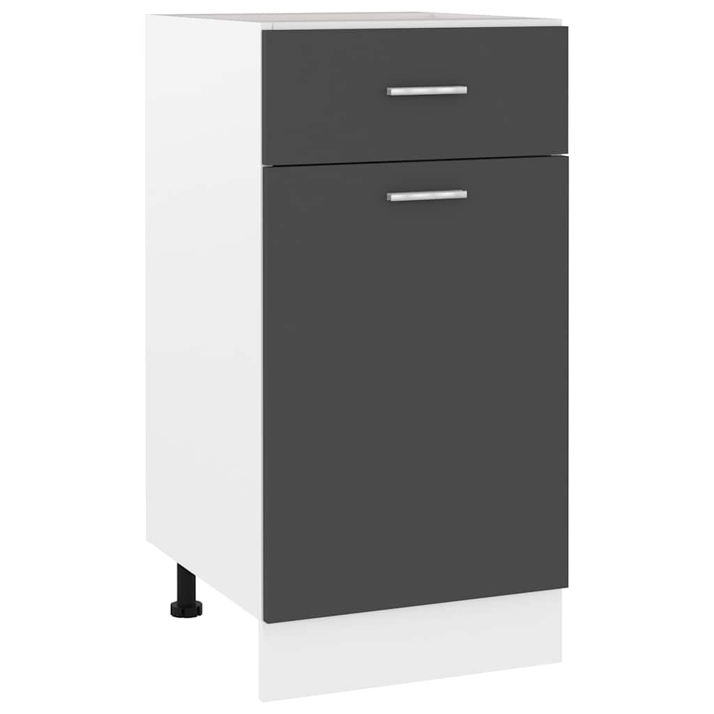 Drawer Bottom Cabinet Lyon Grey 40x46x81.5 cm Engineered Wood