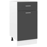 Drawer Bottom Cabinet Lyon Grey 40x46x81.5 cm Engineered Wood