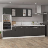 Drawer Bottom Cabinet Lyon Grey 40x46x81.5 cm Engineered Wood - Side View