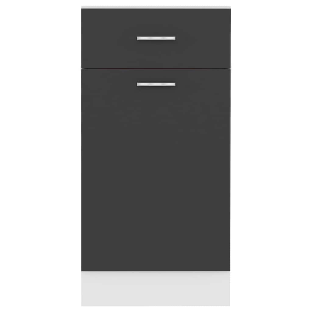 Drawer Bottom Cabinet Lyon Grey 40x46x81.5 cm Engineered Wood