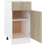 Drawer Bottom Cabinet Sonoma Oak 40x46x81.5 cm Engineered Wood - 45-Degree Angle