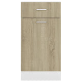 Drawer Bottom Cabinet Sonoma Oak 40x46x81.5 cm Engineered Wood - Close-Up Angle
