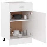 Drawer Bottom Cabinet Lyon White 50x46x81.5 cm Engineered Wood - Top-Down View