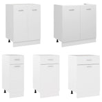 Drawer Bottom Cabinet Lyon White 50x46x81.5 cm Engineered Wood