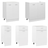 Drawer Bottom Cabinet Lyon White 50x46x81.5 cm Engineered Wood - 45-Degree Angle