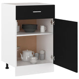 Drawer Bottom Cabinet Lyon Black 50x46x81.5 cm Engineered Wood - Top-Down View