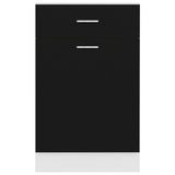Drawer Bottom Cabinet Lyon Black 50x46x81.5 cm Engineered Wood