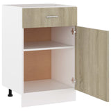 Drawer Bottom Cabinet Lyon Sonoma Oak 50x46x81.5 cm Engineered Wood - 45-Degree Angle