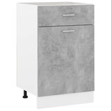 Drawer Bottom Cabinet Lyon Concrete Grey 50x46x81.5 cm Engineered Wood
