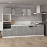 Drawer Bottom Cabinet Lyon Concrete Grey 50x46x81.5 cm Engineered Wood