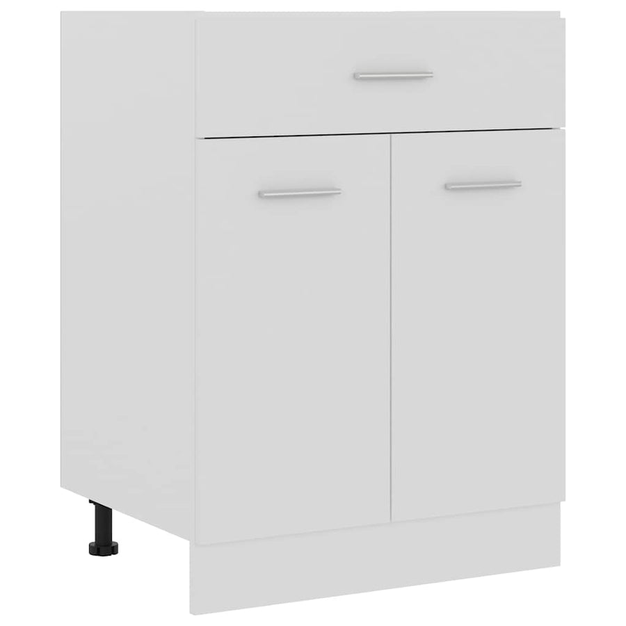 Drawer Bottom Cabinet Lyon White 60x46x81.5 cm Engineered Wood