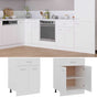 Drawer Bottom Cabinet Lyon White 60x46x81.5 cm Engineered Wood