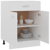 Drawer Bottom Cabinet Lyon White 60x46x81.5 cm Engineered Wood