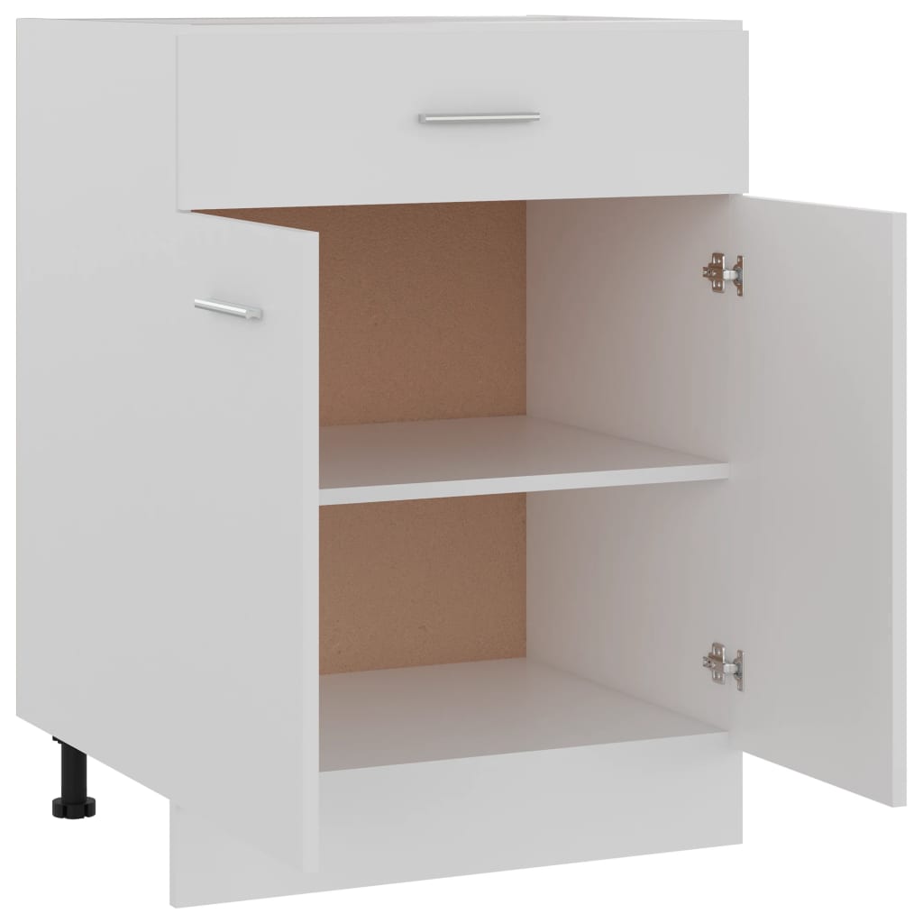 Drawer Bottom Cabinet Lyon White 60x46x81.5 cm Engineered Wood