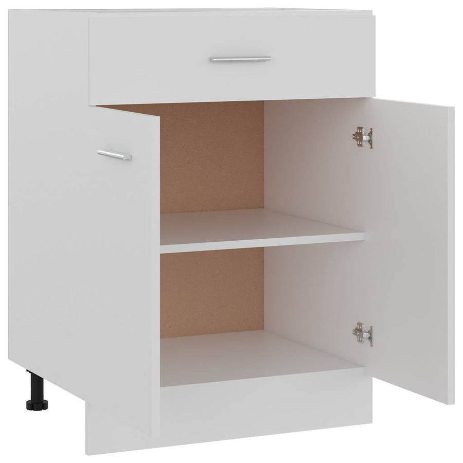 Drawer Bottom Cabinet Lyon White 60x46x81.5 cm Engineered Wood