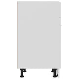 Drawer Bottom Cabinet Lyon White 60x46x81.5 cm Engineered Wood