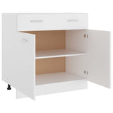 Drawer Bottom Cabinet Lyon White 80x46x81.5 cm Engineered Wood