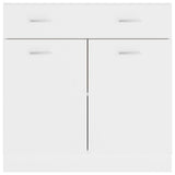 Drawer Bottom Cabinet Lyon White 80x46x81.5 cm Engineered Wood