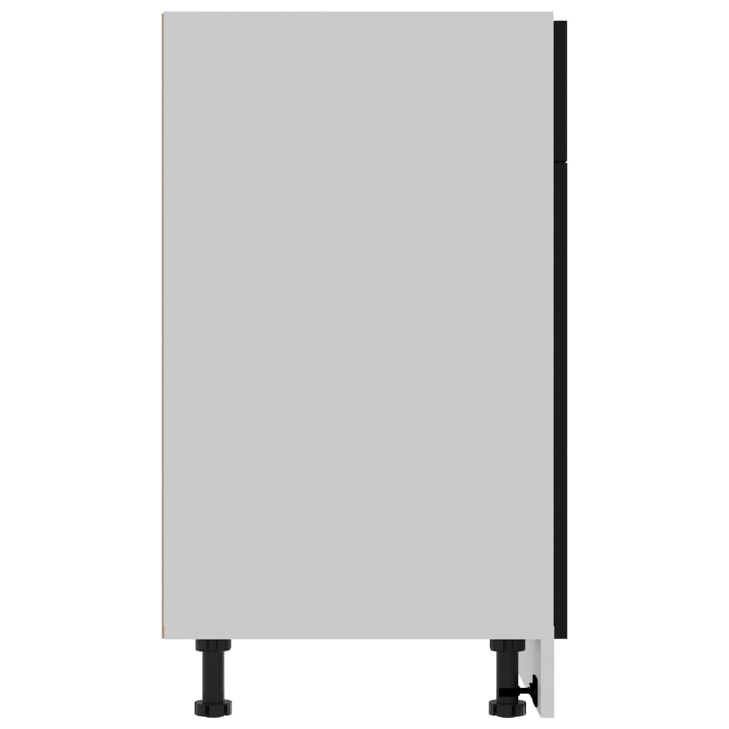 Drawer Bottom Cabinet Lyon Black 80x46x81.5 cm Engineered Wood