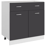 Drawer Bottom Cabinet Lyon Grey 80x46x81.5 cm Engineered Wood