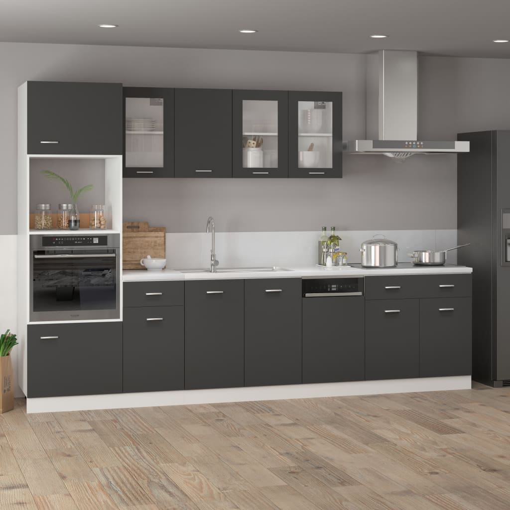 Drawer Bottom Cabinet Lyon Grey 80x46x81.5 cm Engineered Wood
