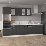 Drawer Bottom Cabinet Lyon Grey 80x46x81.5 cm Engineered Wood - Side View