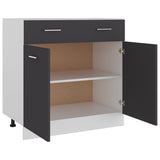 Drawer Bottom Cabinet Lyon Grey 80x46x81.5 cm Engineered Wood