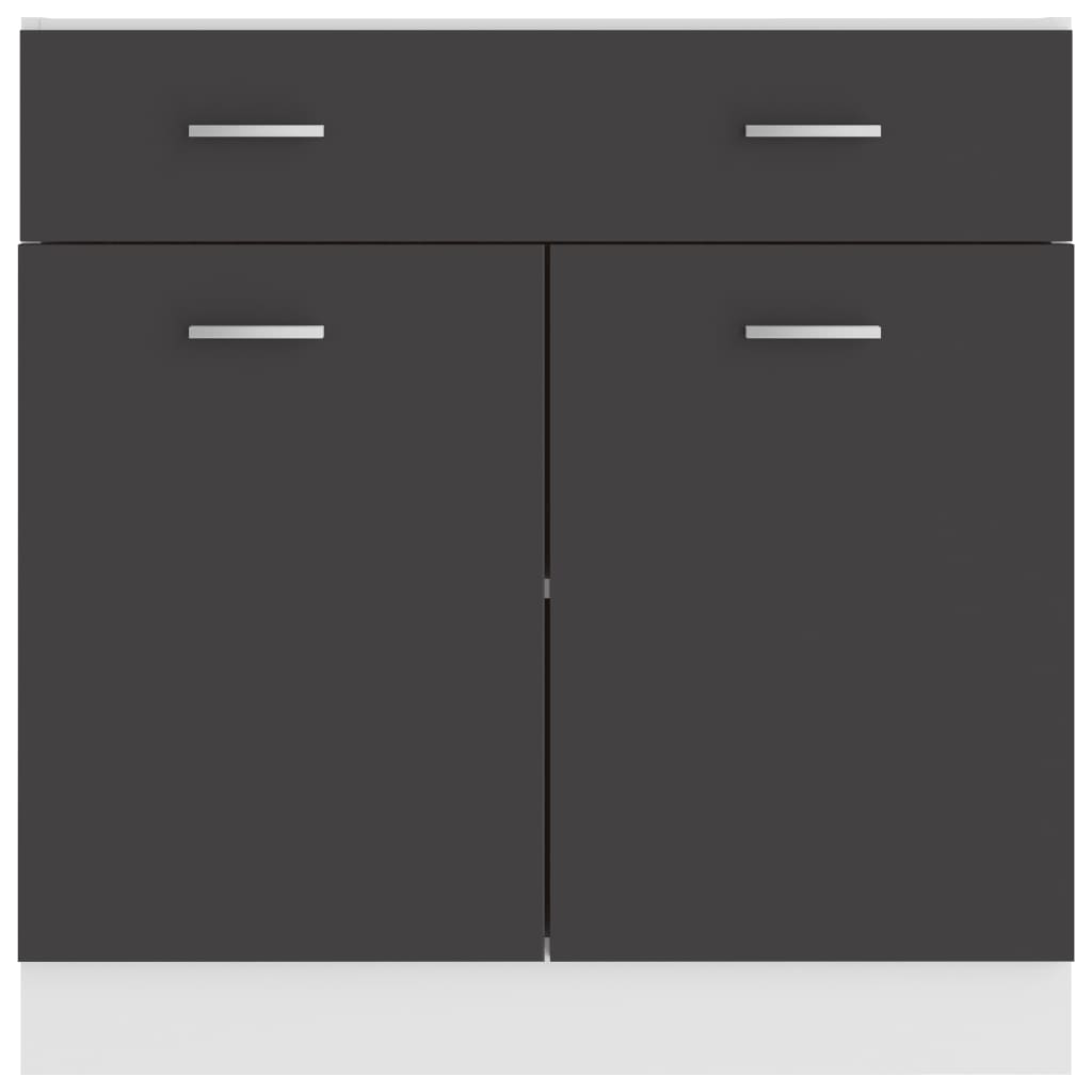 Drawer Bottom Cabinet Lyon Grey 80x46x81.5 cm Engineered Wood