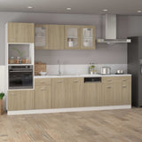 Drawer Bottom Cabinet Sonoma Oak 80x46x81.5 cm Engineered Wood - Side View