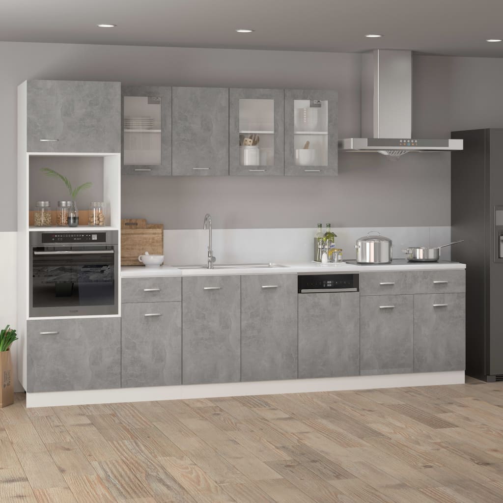 Drawer Bottom Cabinet Concrete Grey 80x46x81.5 cm Engineered Wood