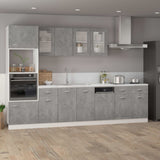 Drawer Bottom Cabinet Concrete Grey 80x46x81.5 cm Engineered Wood