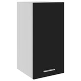 Hanging Cabinet Lyon Black 29.5x31x60 cm Engineered Wood