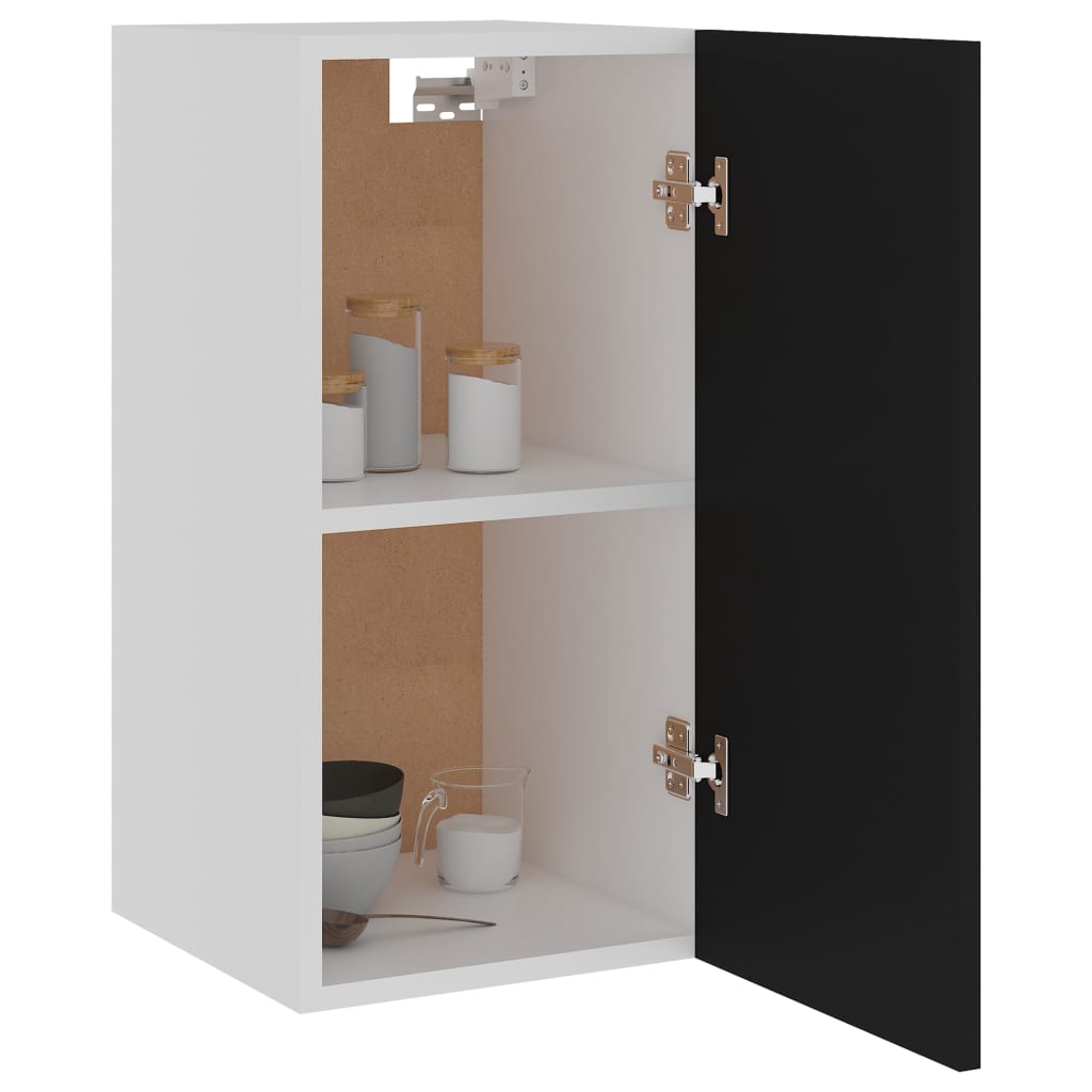 Hanging Cabinet Lyon Black 29.5x31x60 cm Engineered Wood