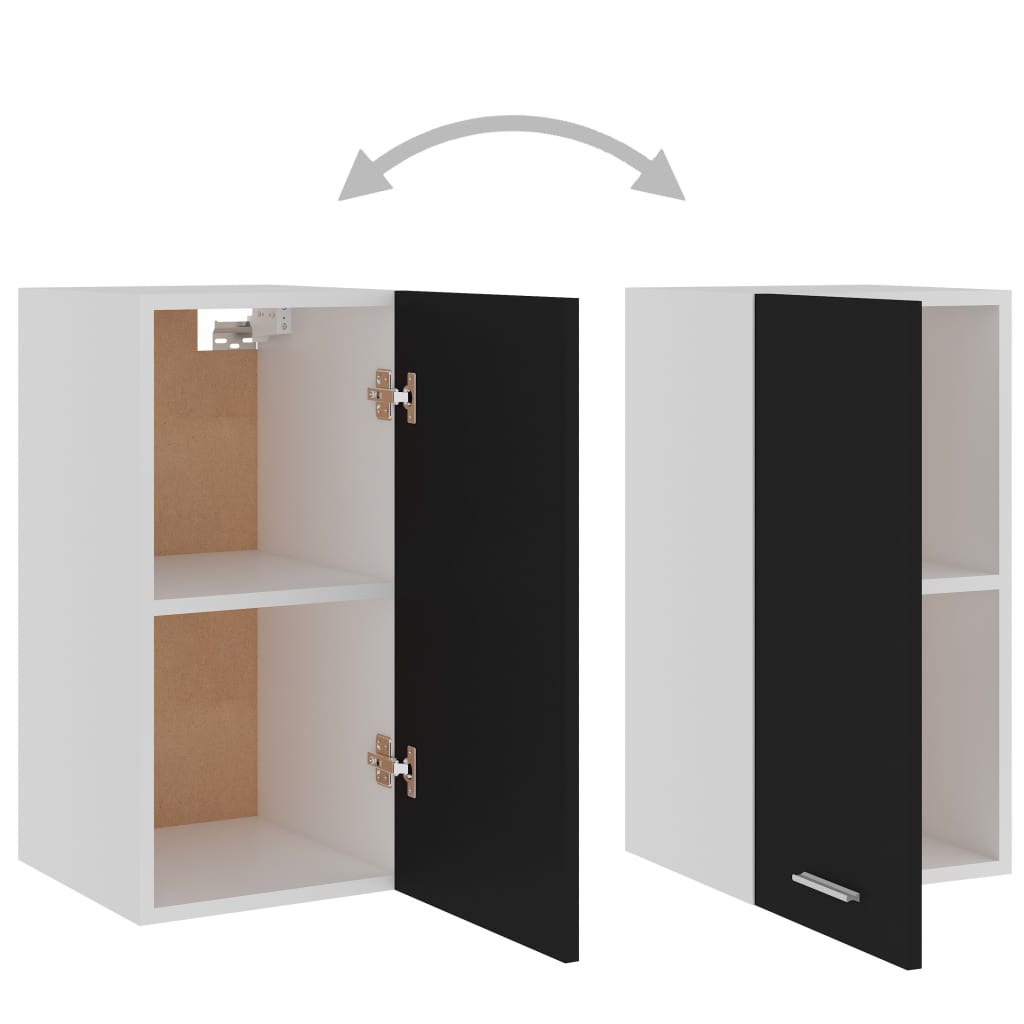 Hanging Cabinet Lyon Black 29.5x31x60 cm Engineered Wood