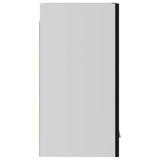 Hanging Cabinet Lyon Black 29.5x31x60 cm Engineered Wood - Low Angle